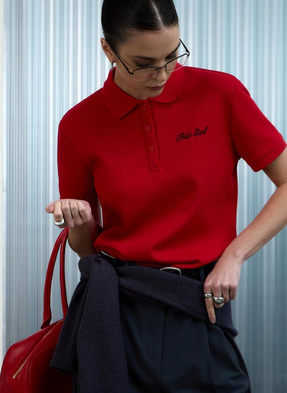 Kersey Embroidered Straight-Cut Polo - Image 1