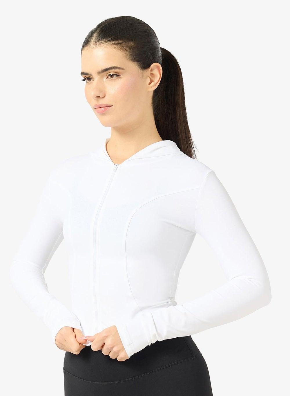 Fitted Sculpting Zip Thru Hoodie - Image 1