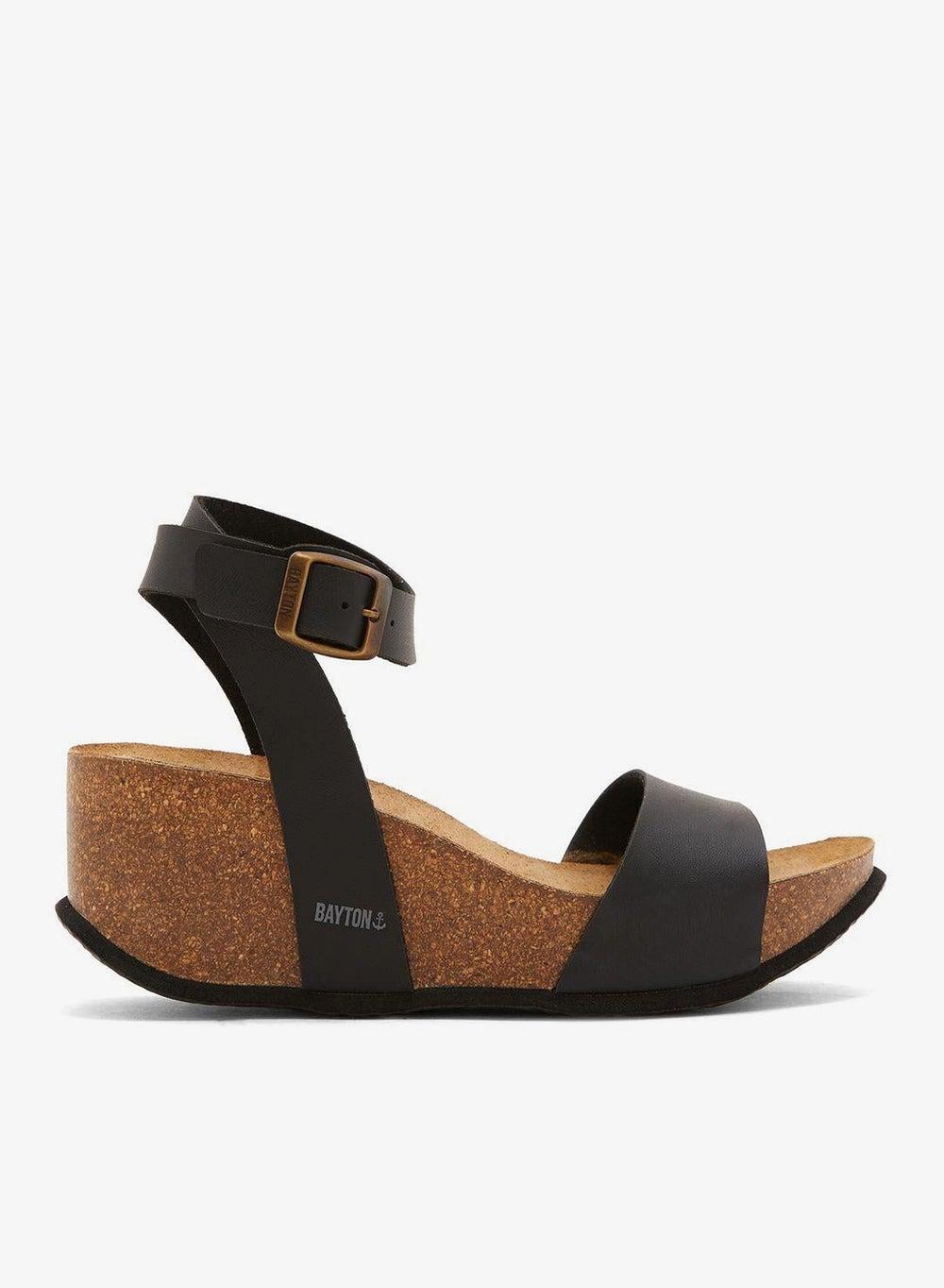 Sol Wedge Sandals with Cork Sole - Image 1