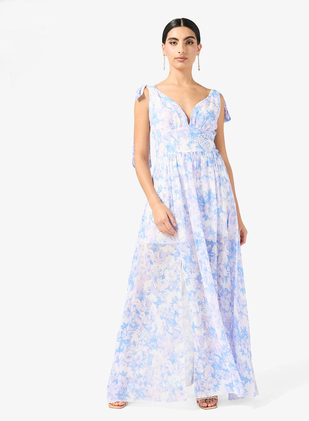 Floral Print Maxi Dress - Image 1