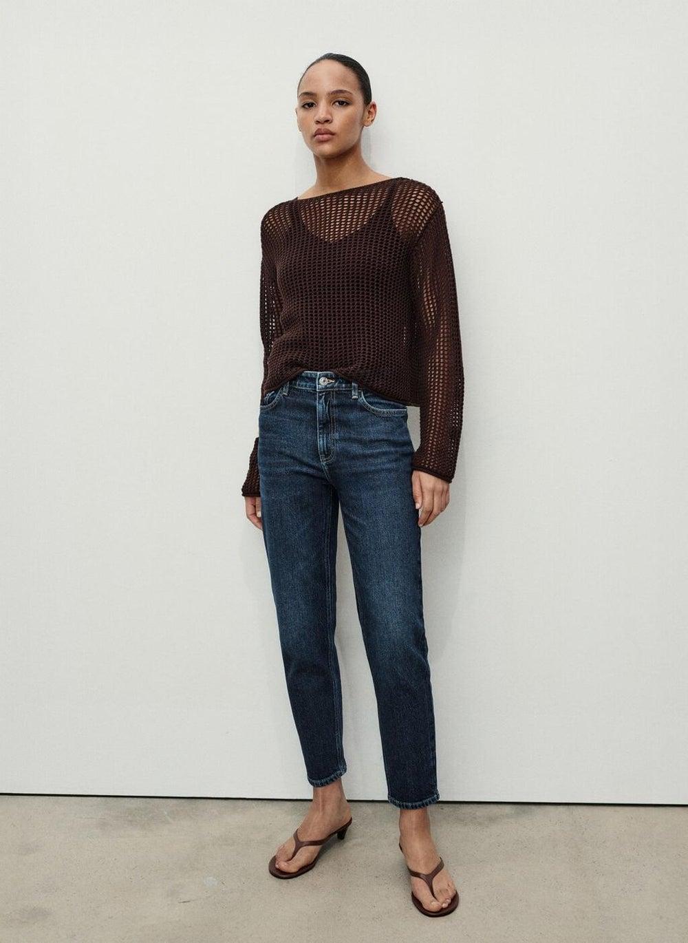 Newmom Comfort High-Rise Mom-Fit Jeans - Image 1