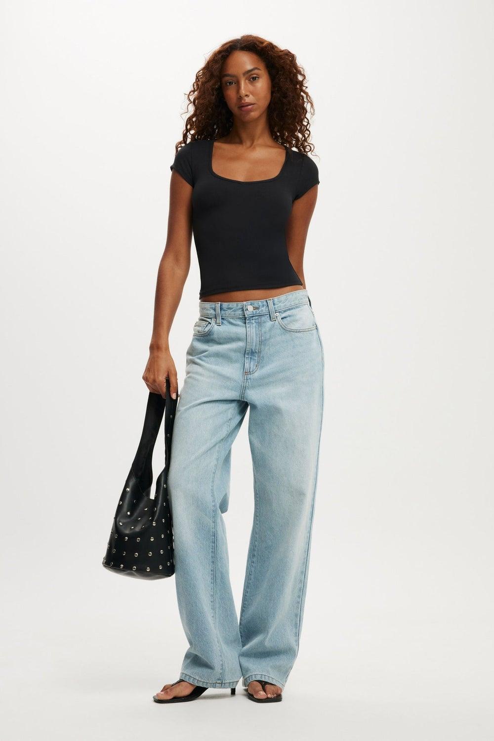 Hold Me Short Sleeve Crop Top - Image 1