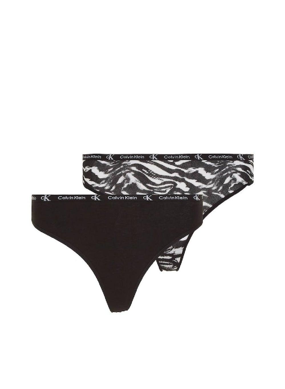 Women's 2 Pack Cotton Thongs - Image 1