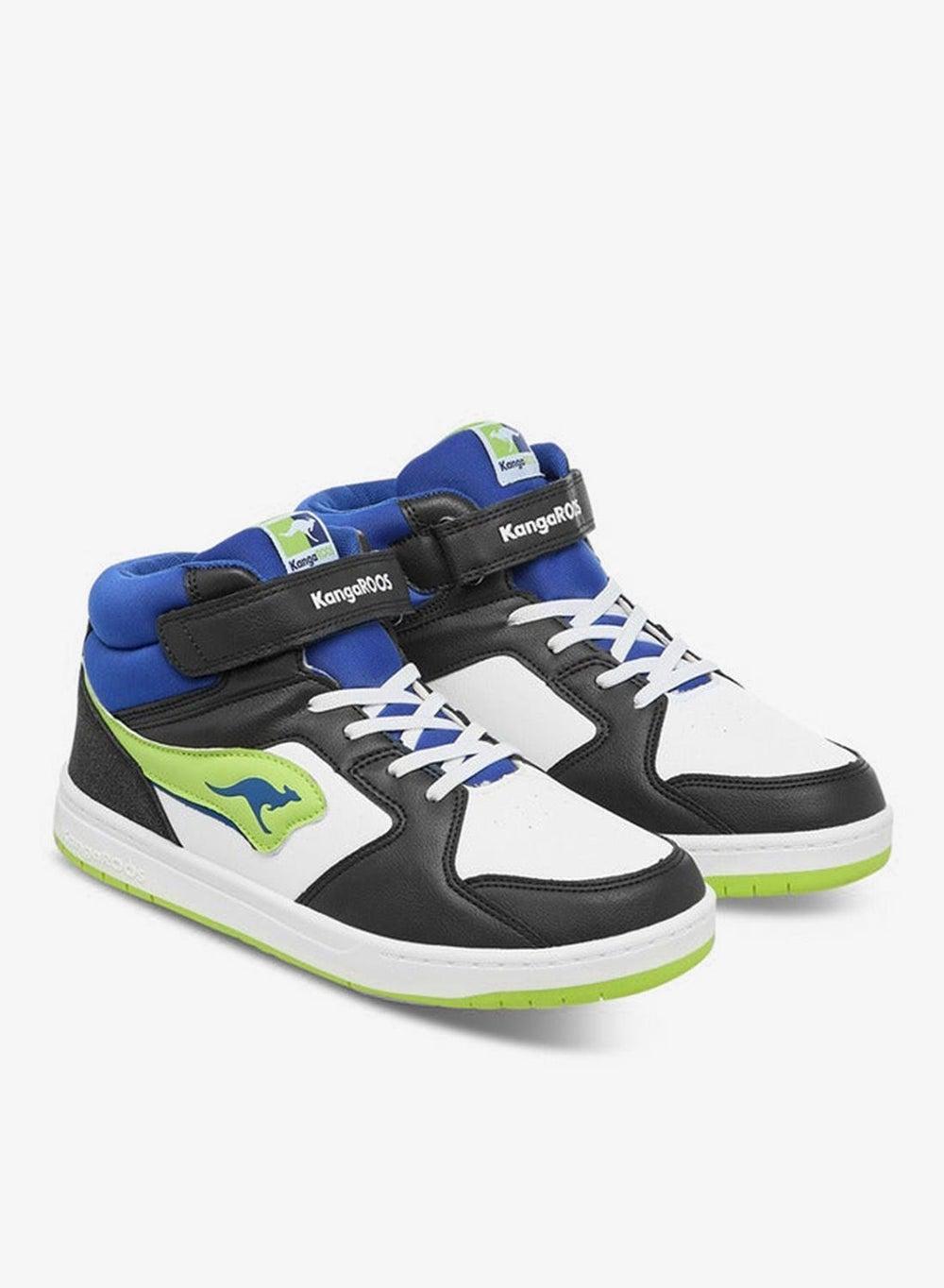 Women's Panelled High Top Shoes with Hook and Loop Closure - Image 1