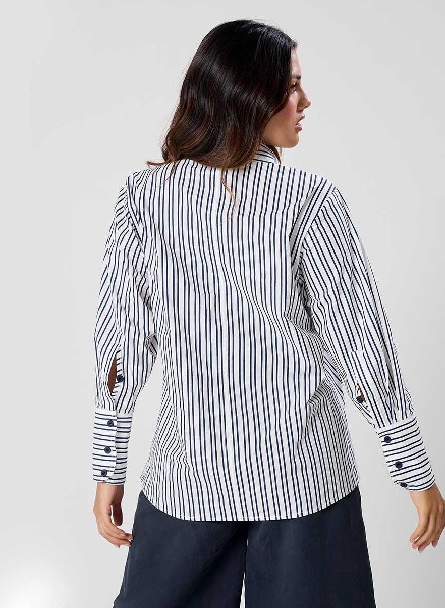 Flared Sleeve Brown Shirt for Women - Image 1