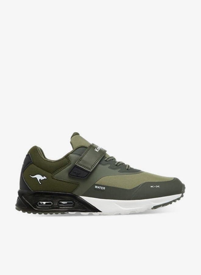 Women's Logo Print Low Top Sports Shoes with Hook and Loop - Image 1
