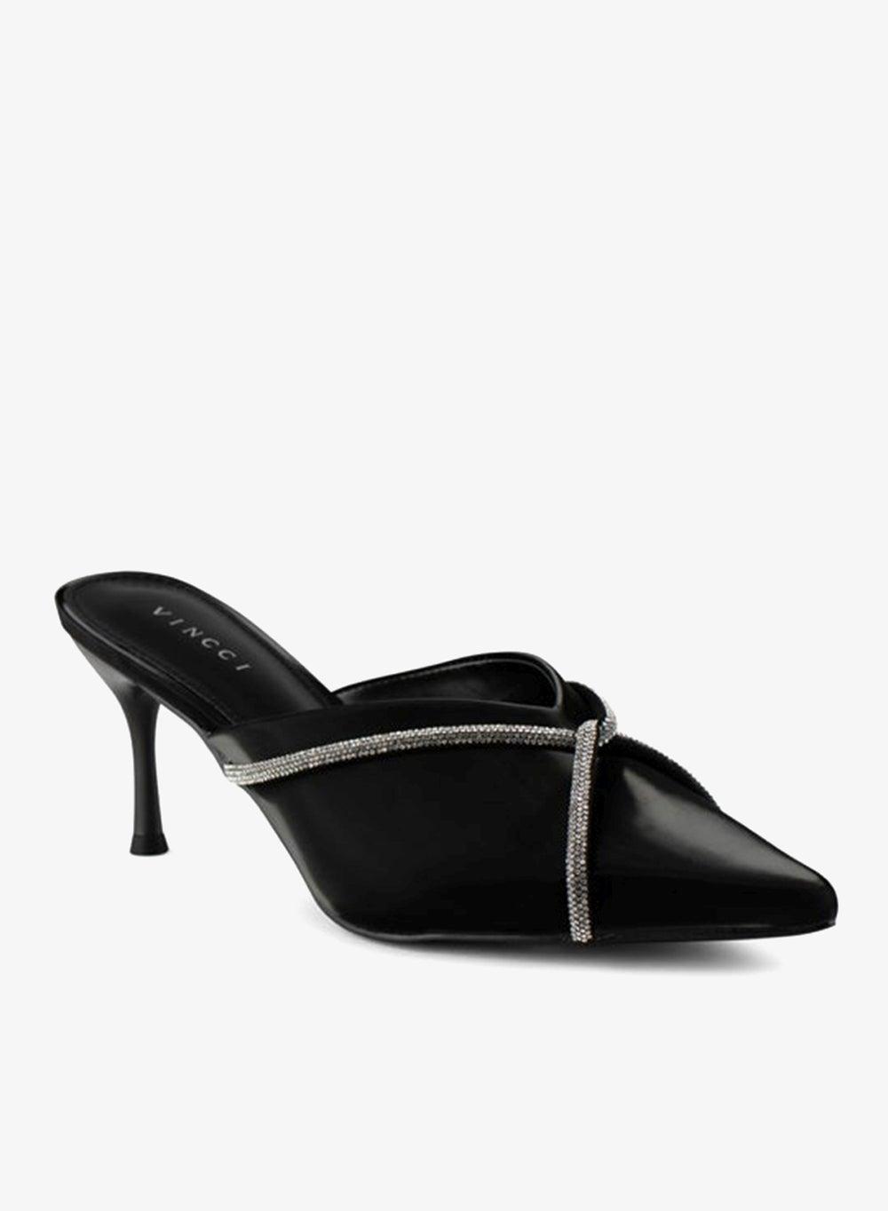 Women Pointed Toe Mid Heel Pumps - Image 1