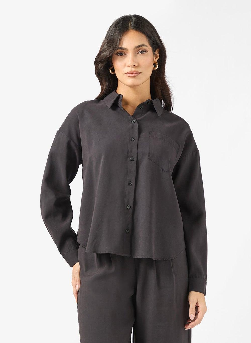 Pocket Detail Button Down Shirt - Image 1