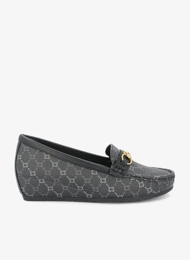 KORA Milano Monogram Loafers for Women - Image 1