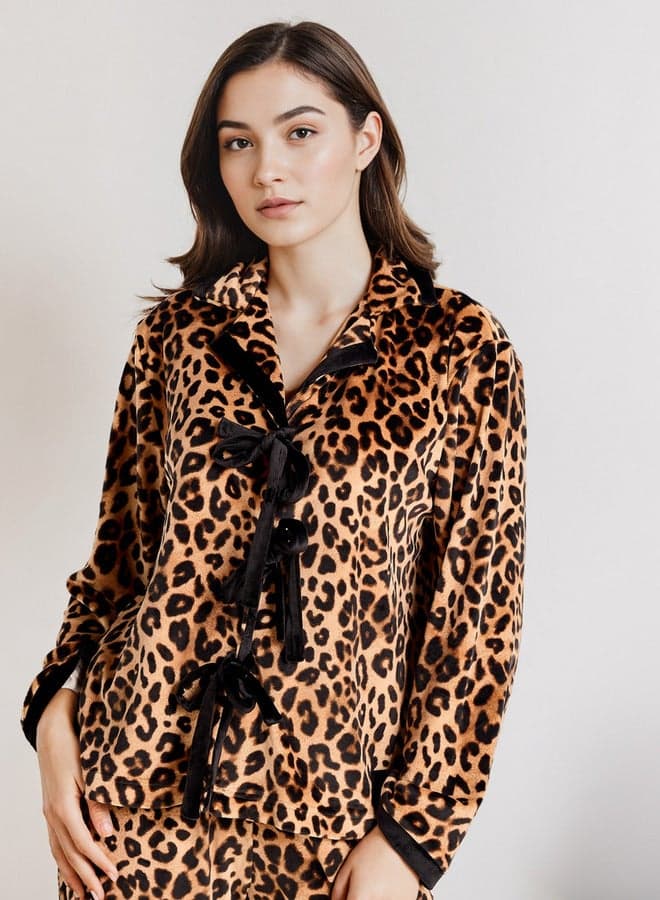 Animal Print Pyjama Set for Women - Image 1