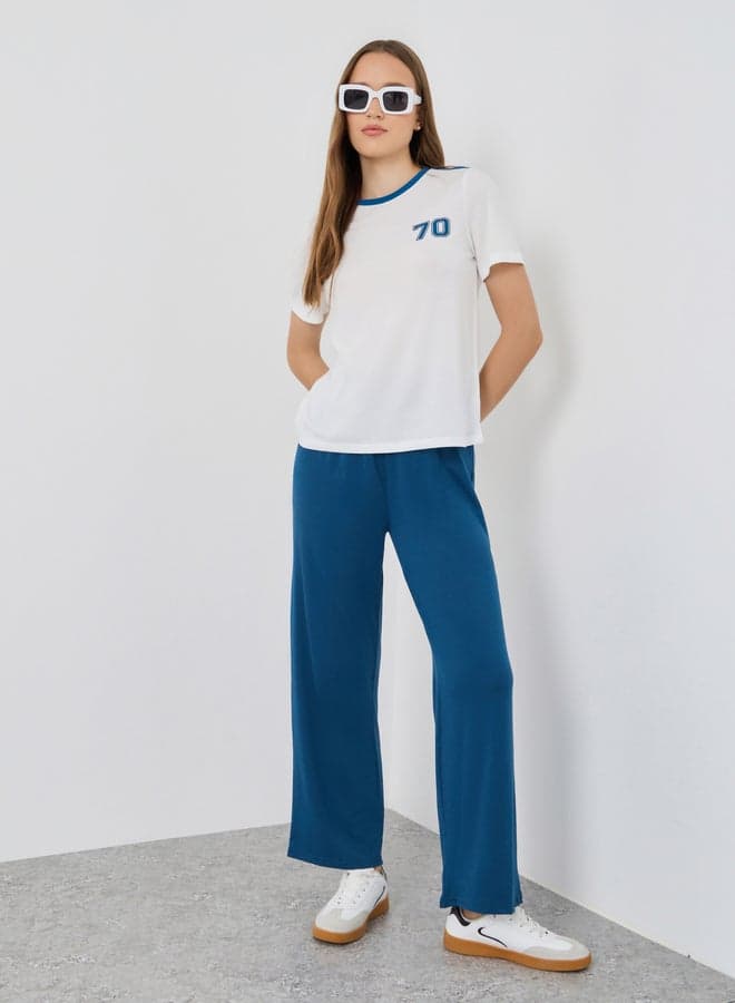 Take Two Solid Loose Fit Drawstring Pants - Image 1