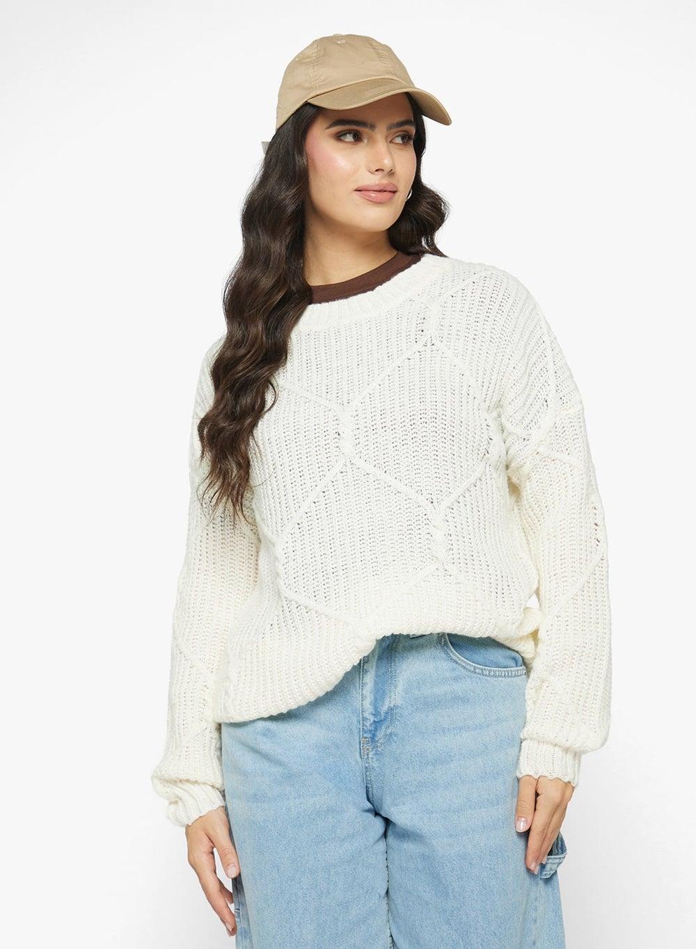Ribbed Knitted Sweater for Everyday Layering - Image 1