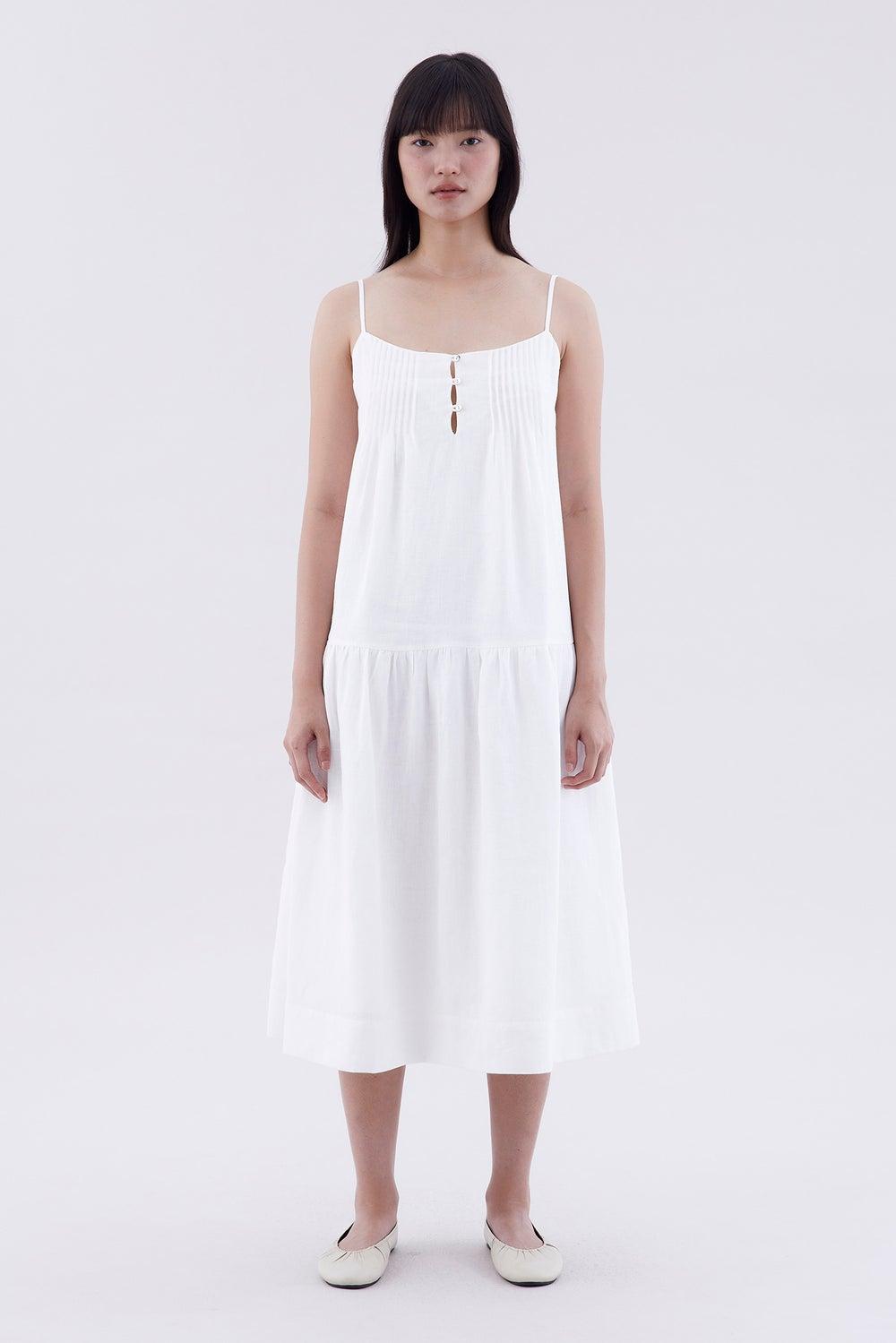 Lamere Linen Drop-Waist Dress - Image 1