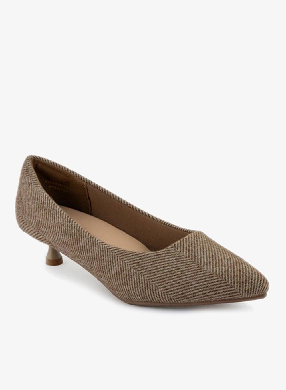 Women Pointed Toe Mid Heel Pumps - Image 1