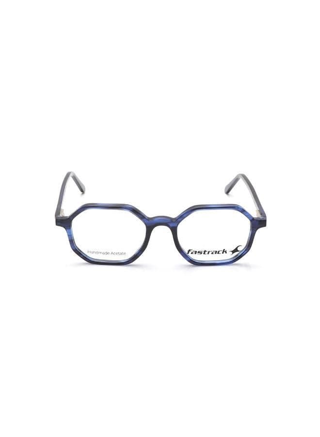 Blue Hexagon Rimmed Eyeglasses for Women - Image 1