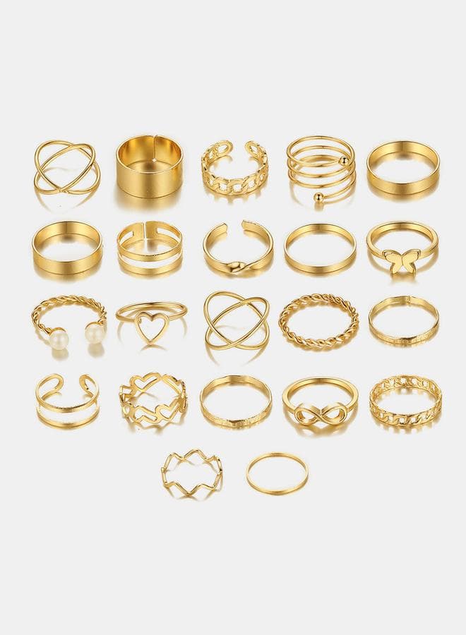 Set of 22 Stackable Rings for Women - Image 1