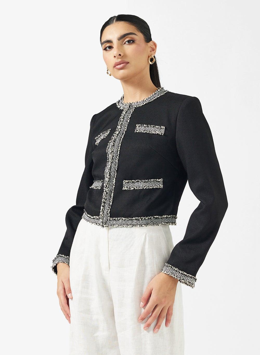 Women’s Jacket With Contrast Trim - Image 1