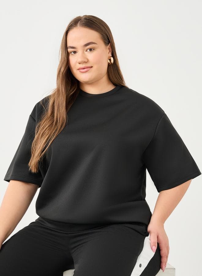 Plus Size Oversized Round Neck T-Shirt - Image 1