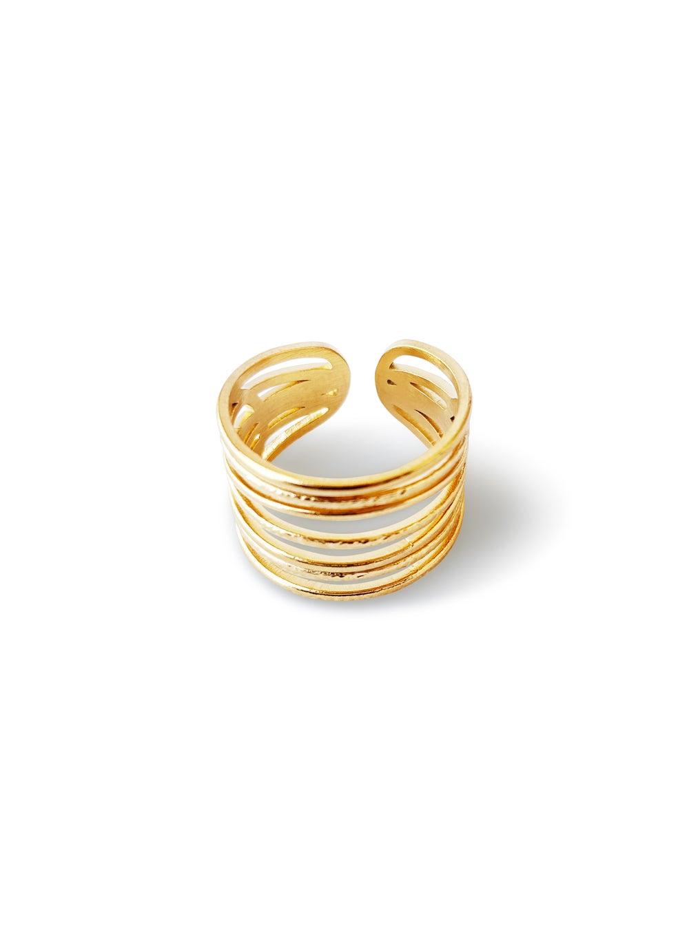 Divine Spiral Waterproof Stainless Steel Ring - Image 1