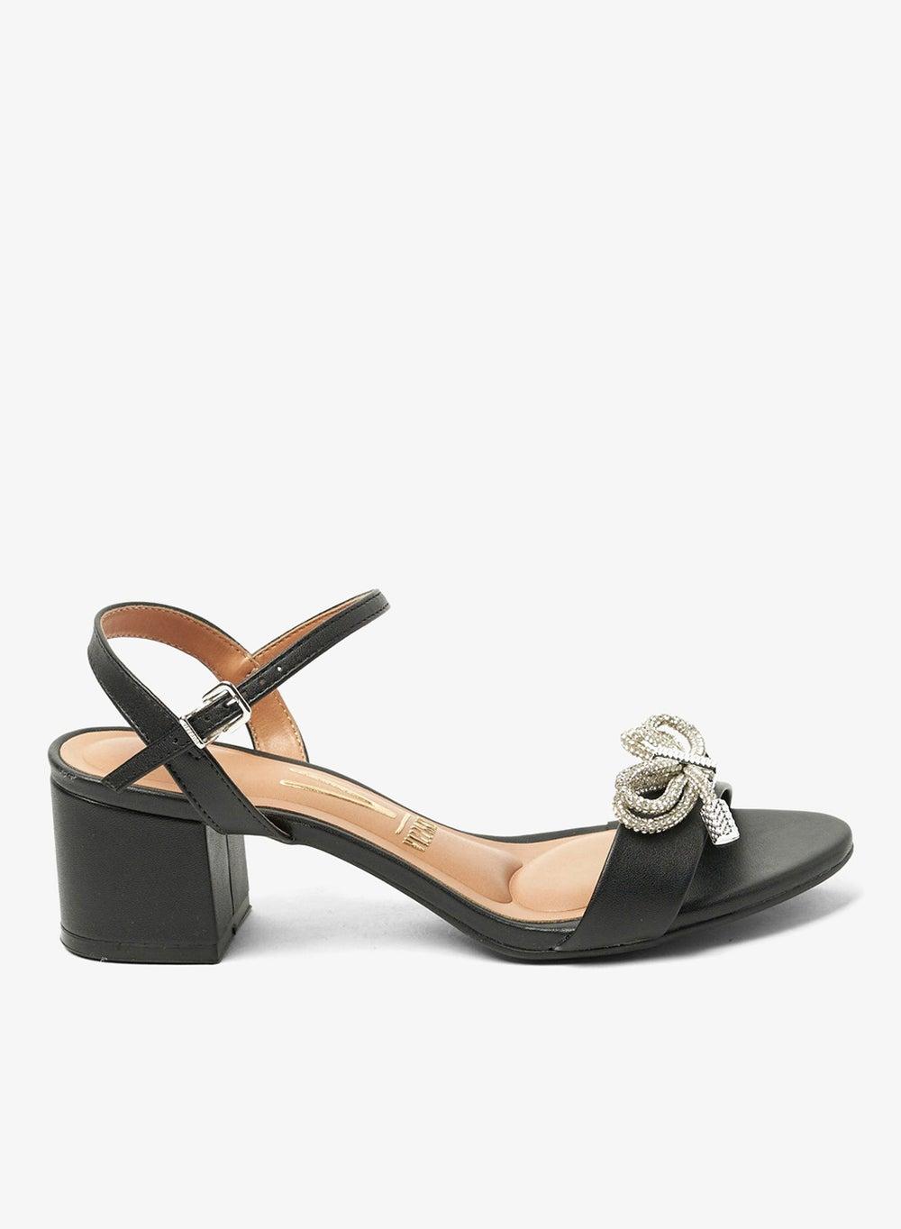 Women’s Back Strap Heeled Sandals with Slingback Support - Image 1