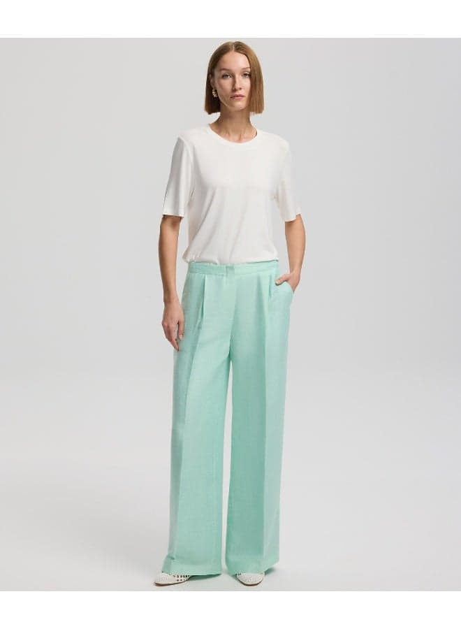 Darted Wide-Leg Trousers for Polished Everyday Style - Image 1