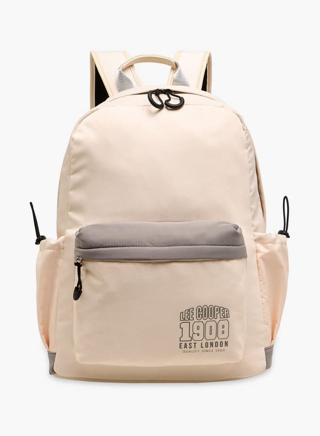 Printed Backpack with Adjustable Straps, Zip Closure 13x30x41 cm - Image 1