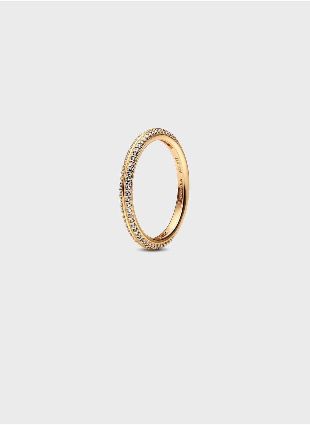 Pandora ME Pavé Ring in 14k Gold-Plated - Image 1