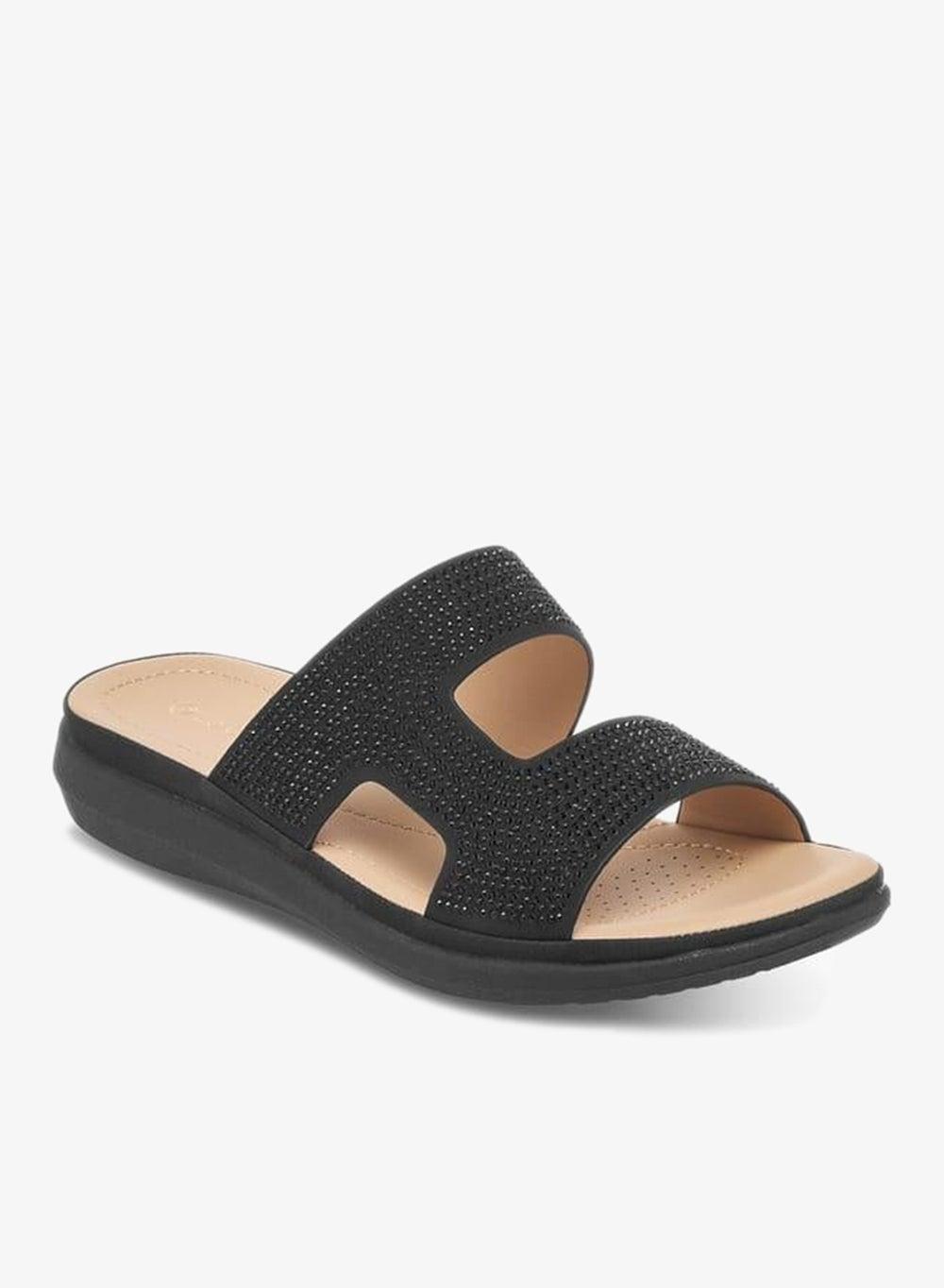 Women's Embellished Slip-On Strap Sandals - Image 1