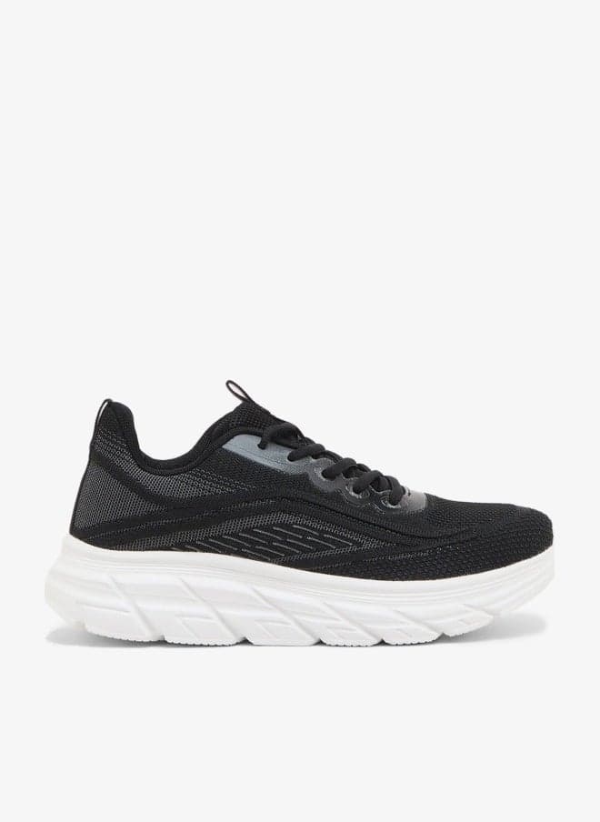 Lace Up Knit Low-Top Sneaker - Image 1