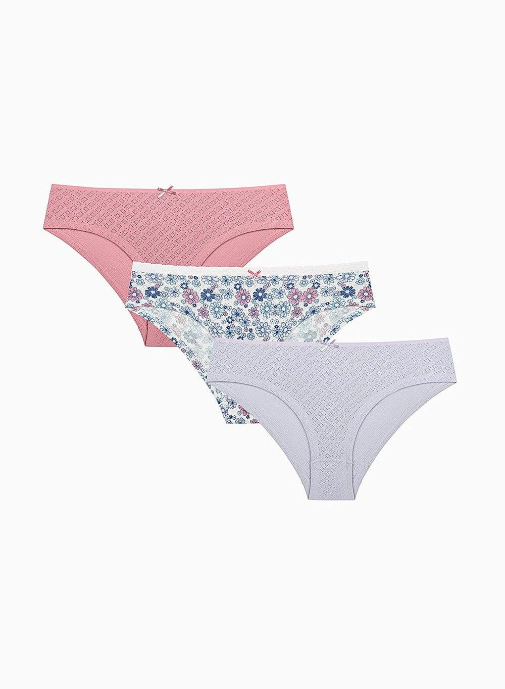 Penti Spring Garden Pointel Hipster 3-Pack Briefs - Image 1