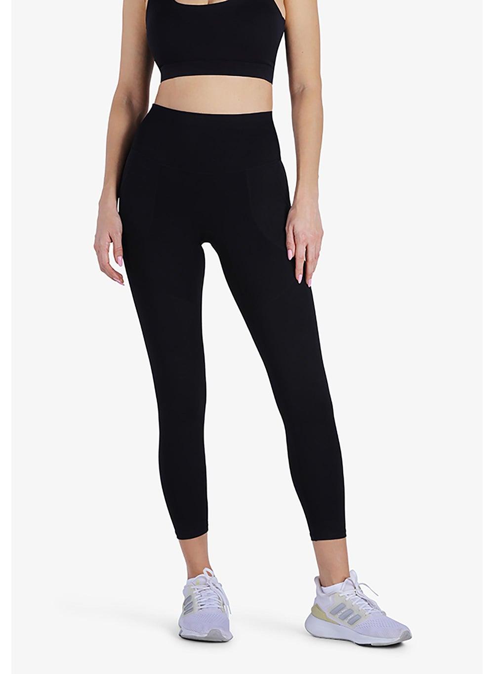 YesEco Women’s Black High-Waist Sports Leggings - Image 1