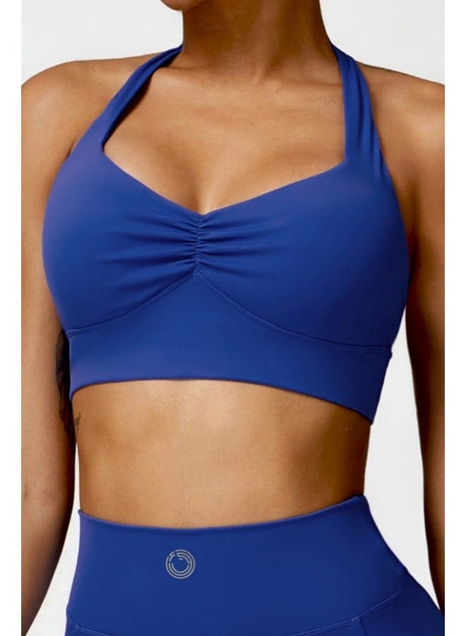 Women's Open Back Padded Yoga Sports Bra - Image 1