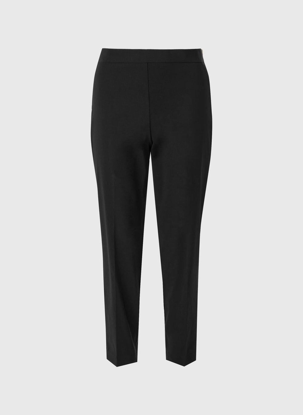 Et Vous Black Bengaline Slim Leg Trousers - Image 1