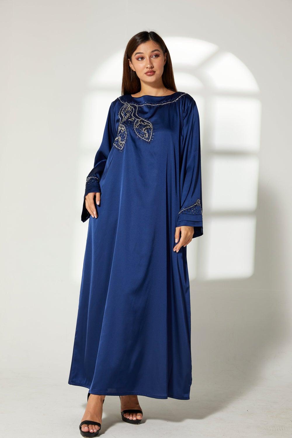 Embroidered Flared Sleeve Kaftan - Image 1