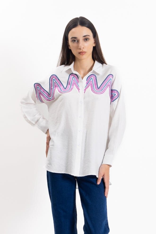 Embroidered Comfort Shirt for Women - Image 1