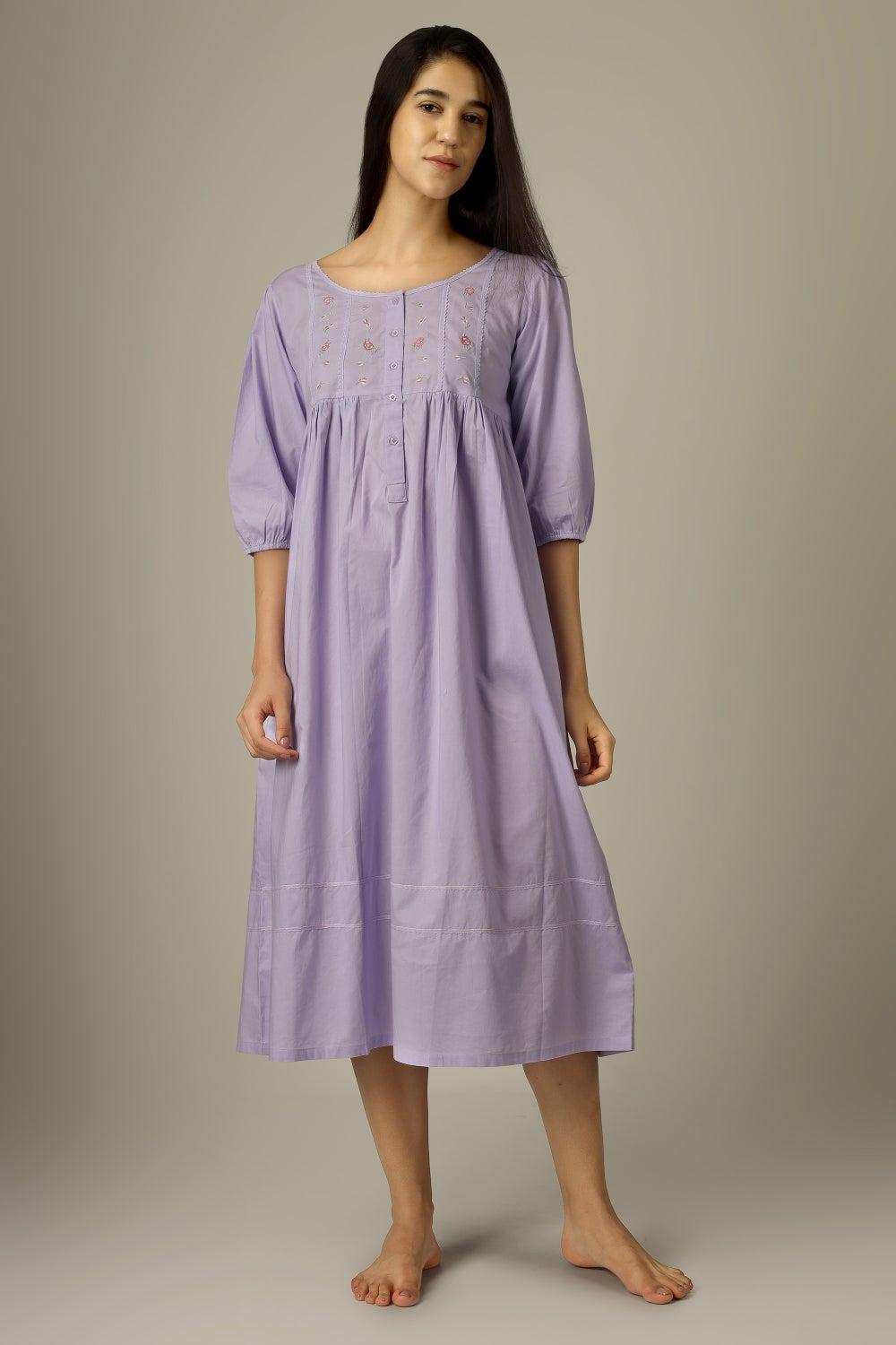 Barbara Embroidered Nightdress - Image 1