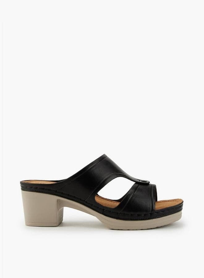 Flora Bella Slip-On Block Heel Sandals - Image 1
