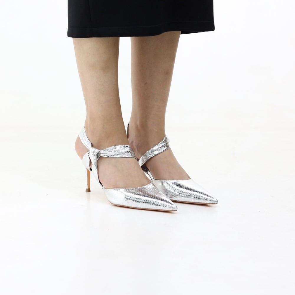 Kenna Stiletto 8.2cm Metallic Heel Pumps - Image 1