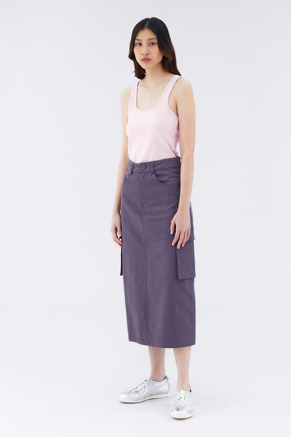Arvide High-Rise Cargo Midi Skirt - Image 1