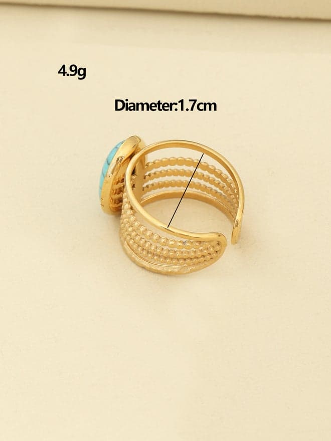 Take Two Turquoise Stone Ring - Image 1