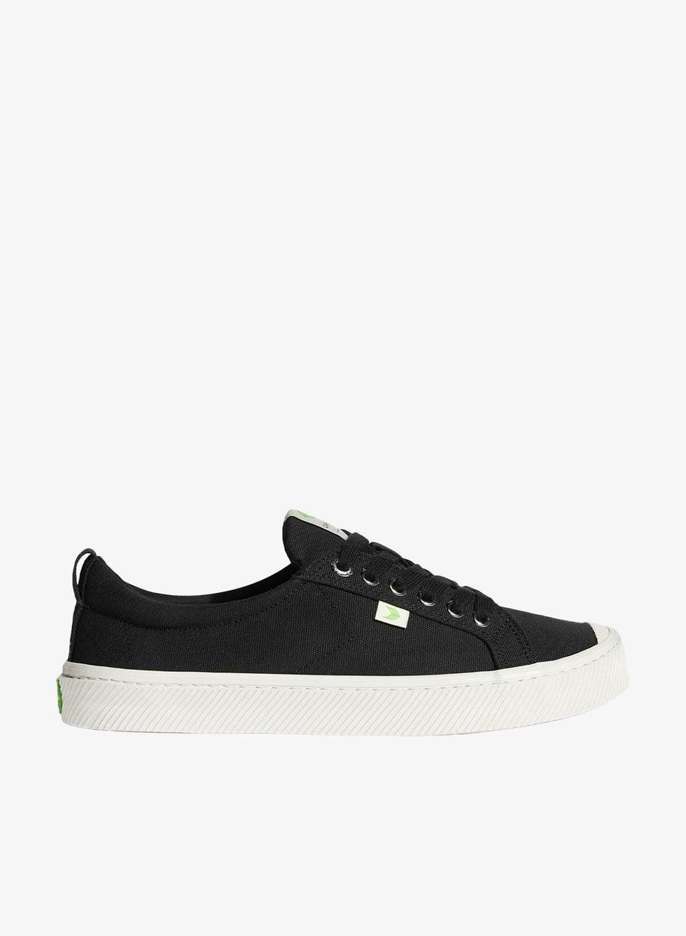 OCA Low Black Canvas Vegan Low-Top Sneakers - Image 1