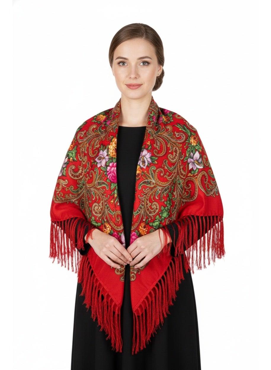 Albina Women's Cotton Tassel Shawl - Image 1