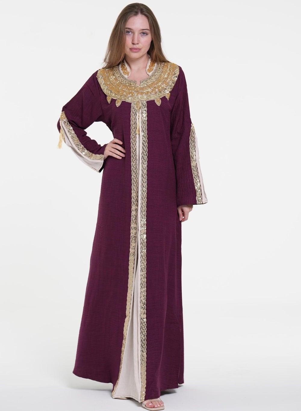 Women’s Jalabiya Arabian Traditional Dress - Image 1
