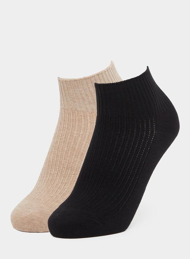 Styli Set of 2 Solid Ankle Socks - Image 1