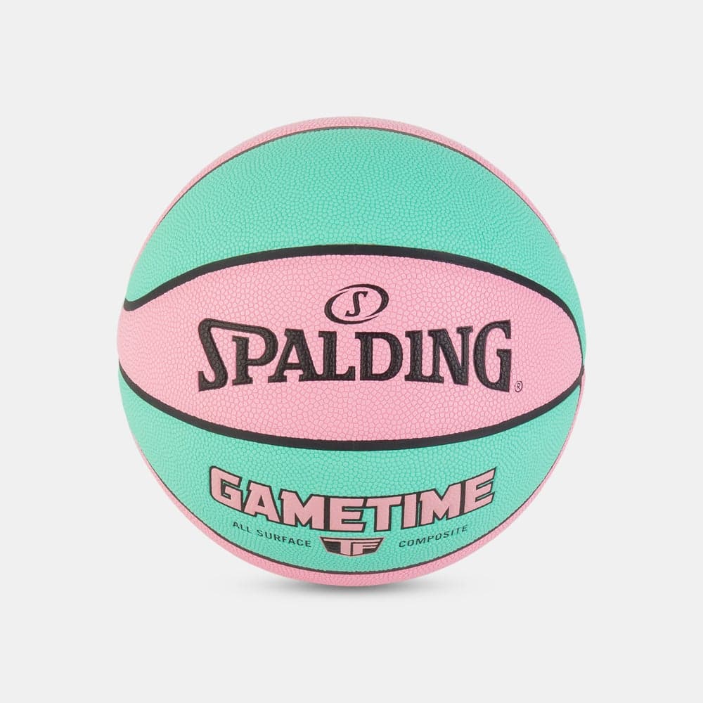 Spalding TF GameTime Teal Pink Basketball Size 6 - Image 1
