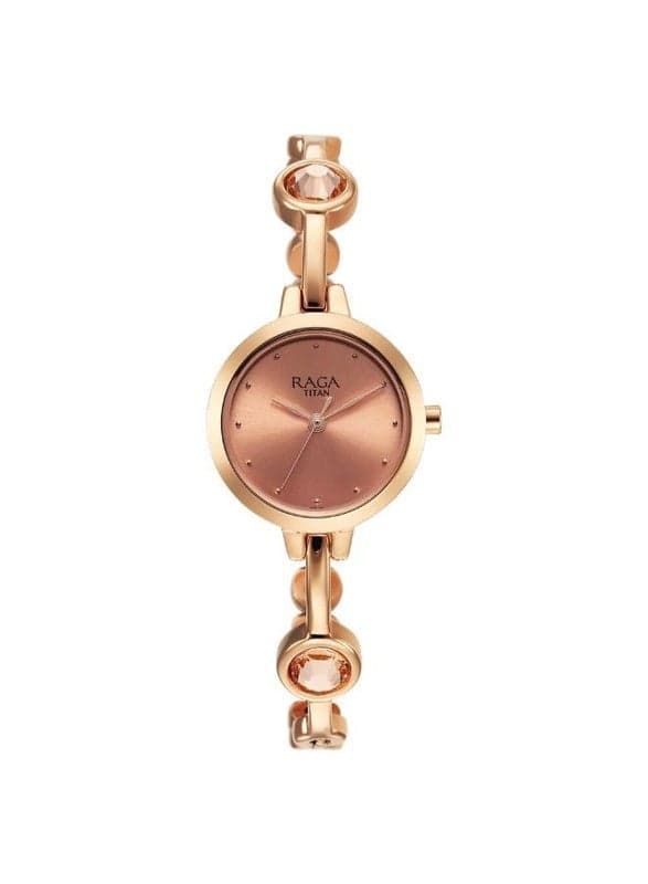 Titan Raga Viva Quartz Rose Gold Watch NT2576WM02 - Image 1