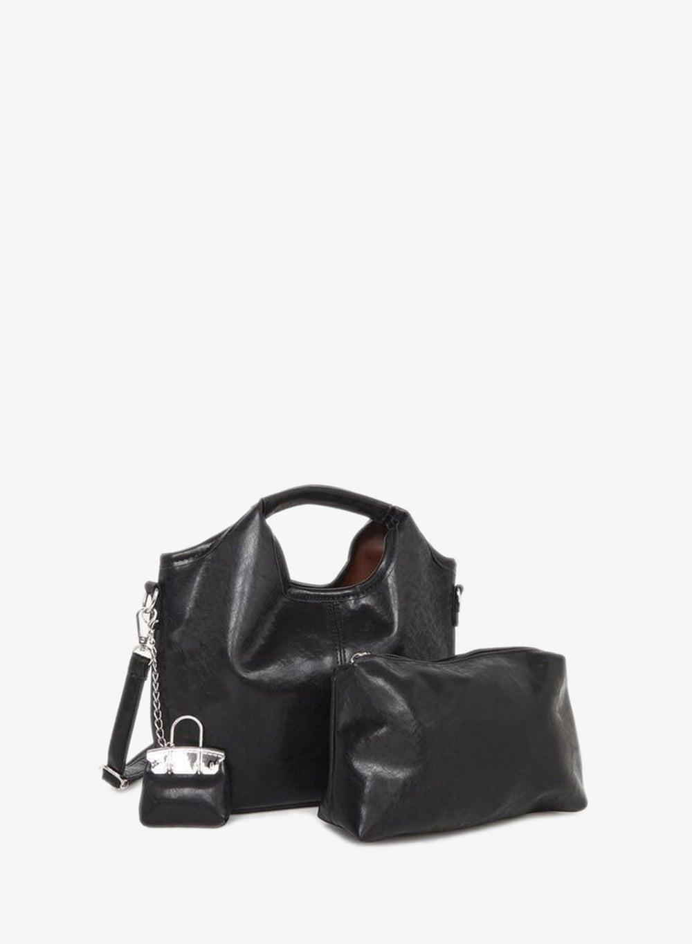 Styli Women Elegant Black Handbag Set - Image 1