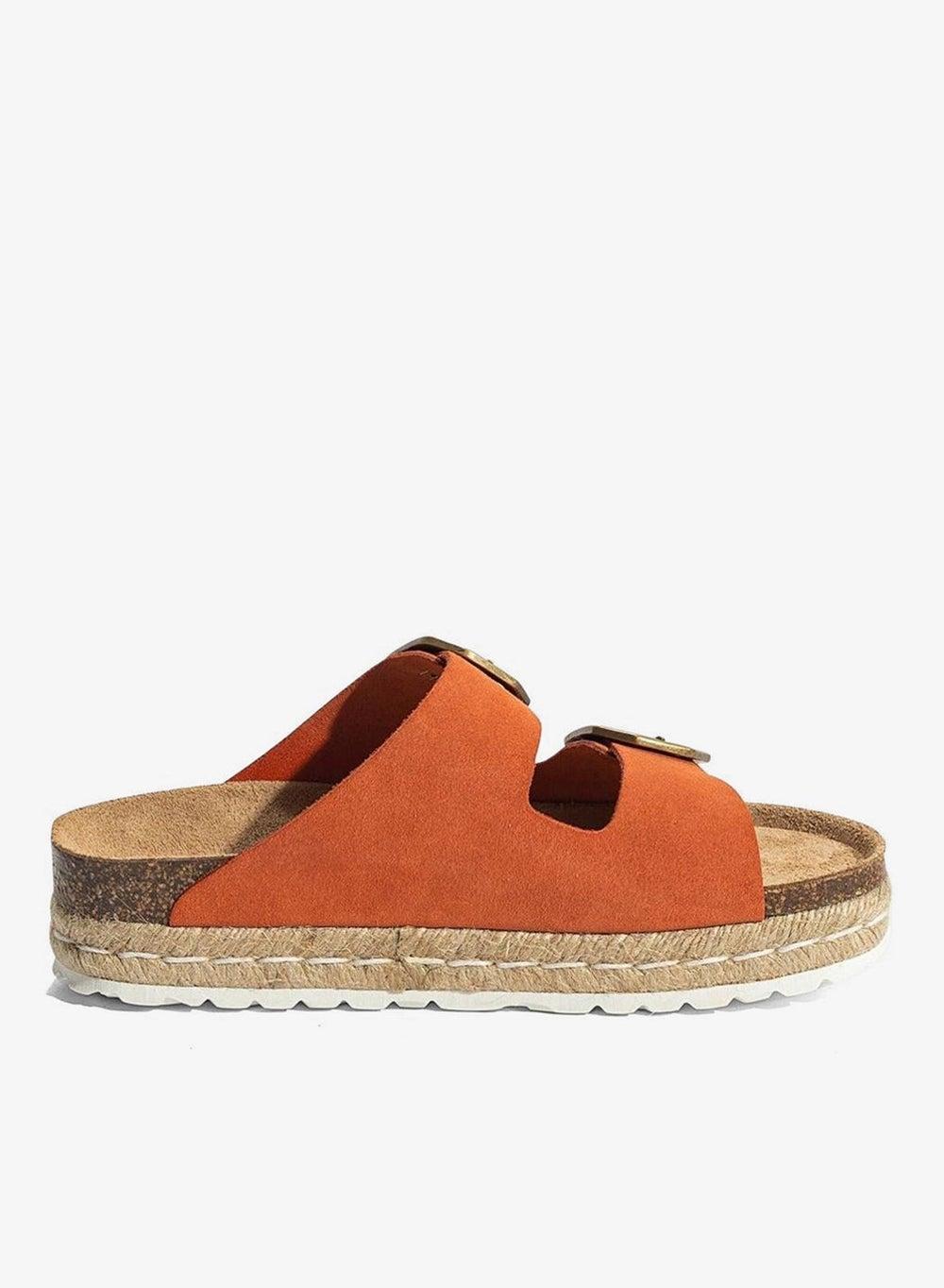 Alcee Leather Platform Flat Sandals - Image 1