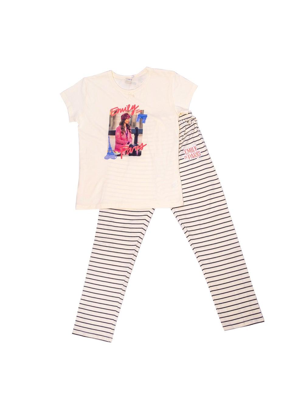 Emily In Paris Womens Long Pyjama Set - Image 1