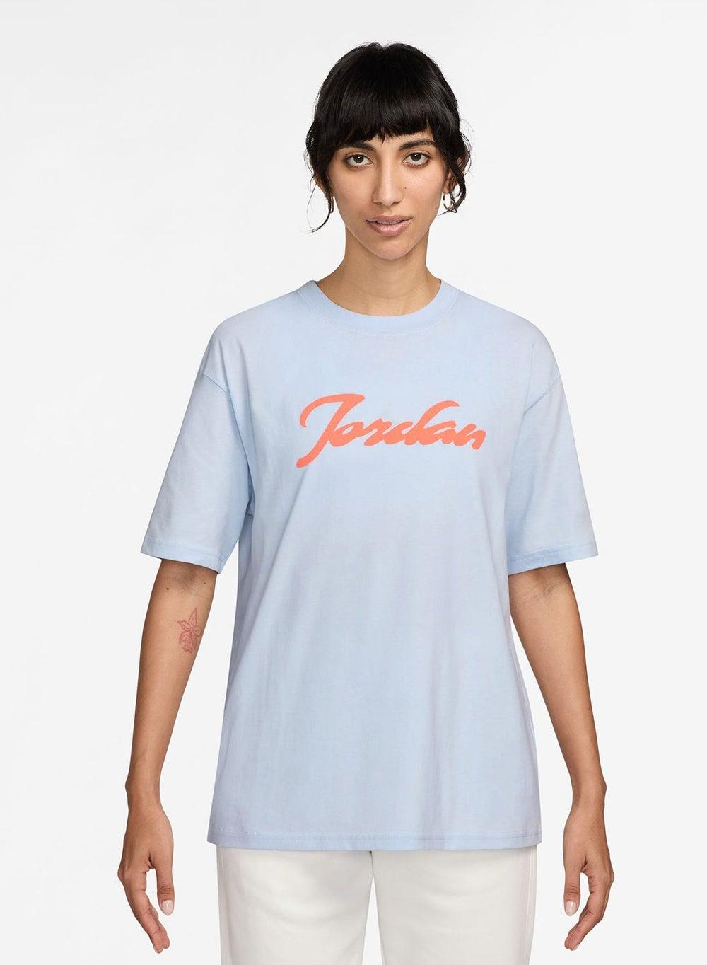 Jordan Graphic Cotton T-Shirt with Flocked Print - Image 1